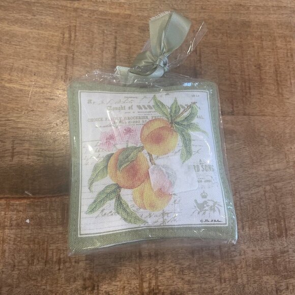 Alice's Cottage Cotton Scented Spiced Mug Mat Coasters Set Of 4 Fruit - NEW - Picture 2 of 8